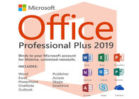 Label en ligne de COA de code principal de Microsoft Office 2019 de téléchargement pour le PC Microsoft Office 2019 pro plus