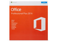 Code principal de Microsoft Office 2016 originaux pro plus la clé au détail avec le paquet de boîte de vente au détail de DVD une garantie d'an