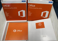 Code principal de Microsoft Office 2016 originaux pro plus la clé au détail avec le paquet de boîte de vente au détail de DVD une garantie d'an
