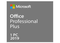 Pro original plus l'activation en ligne principale de la carte 100% de permis de code principal de Microsoft Office 2019